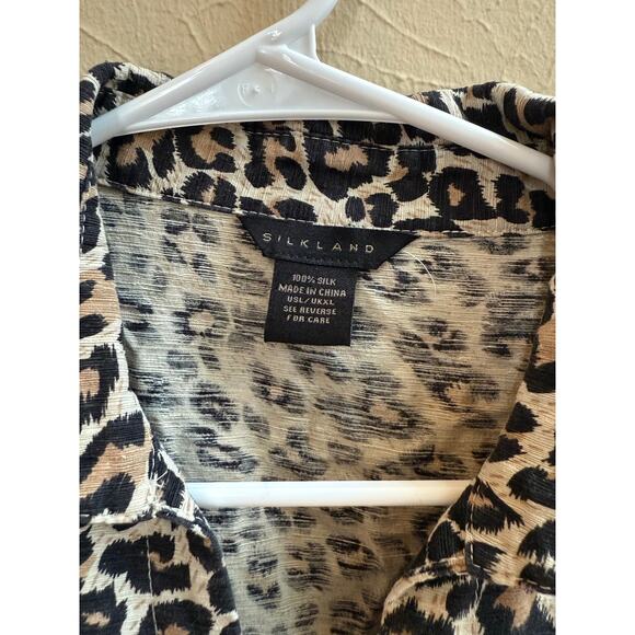Silkland 100% Silk Top Size Large - Picture 2 of 4